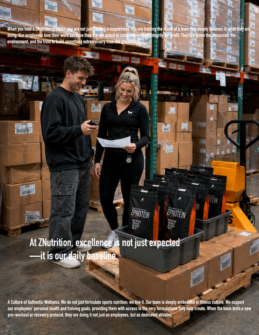 The ZNutrition Culture of Excellence: A New Standard in the Sports Nutrition Industry